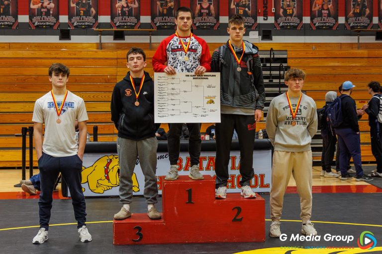 165 lbs:
1st: Jaxon Busse (Iowa-Grant/Highland), 2nd: Tommy McDermott (Bolingbrook), 3rd: Cruise Brolley (Washington), 4th: Aiden Schuldt (McHenry), 5th: Joseph Quirk (Mt. Prospect-Prospect), 6th: Colin Peyton (Batavia).