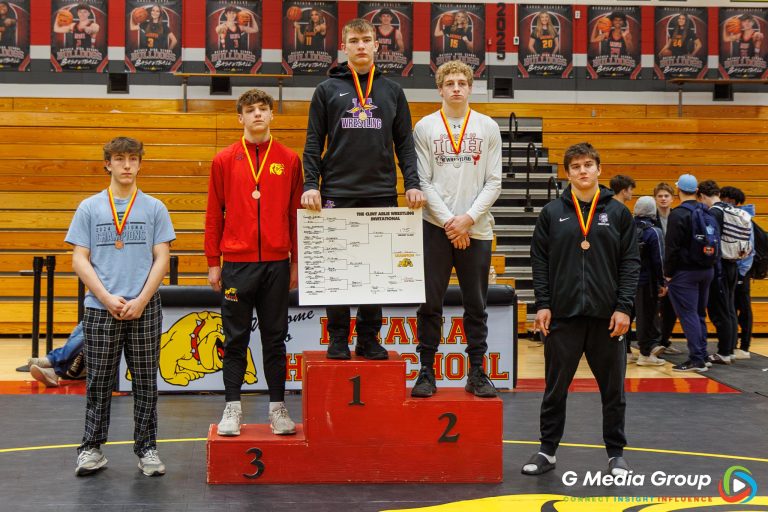 175 lbs:
1st: Connor Diemel (Rockton-Hononegah), 2nd: Jackson McGuire (Iowa-Grant/Highland), 3rd: Jack Brown (Batavia), 4th: Jack Lasota (Downers Grove-North), 5th: Gavin Payne (Mt. Prospect-Prospect), 6th: Garrett Patnoudes (Oswego-East).