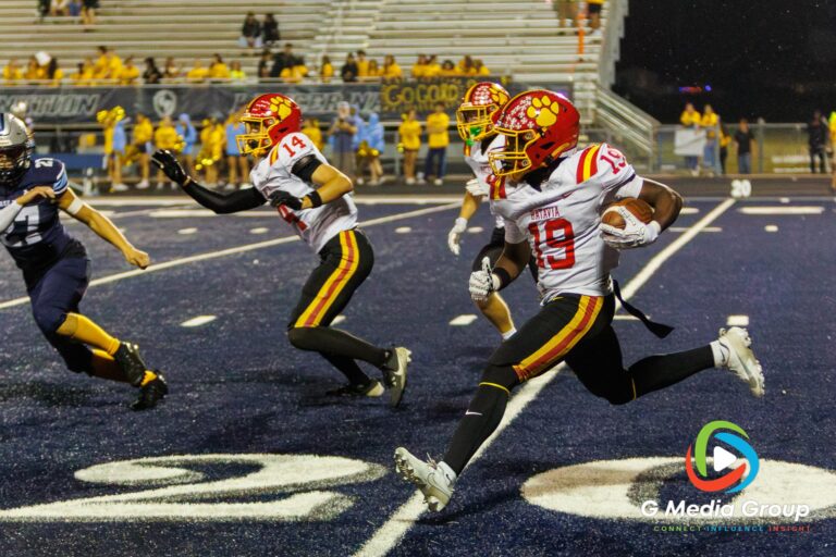 Batavia's Saimarr Howell (Sr. CB) rushes down field during the game against Lake Park. Photo Credit: Zachary Gebis GMedia | Sept 19, 2025