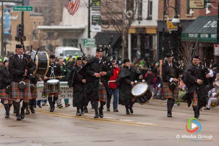 Snow flurries and chilly temperatures couldn't dampen the Irish spirit in downtown St. Charles. Participants and spectators gathered along Main Street for the annual St. Patrick's Parade, celebrating local tradition despite the late-season flurries. | Photo: GMedia Group