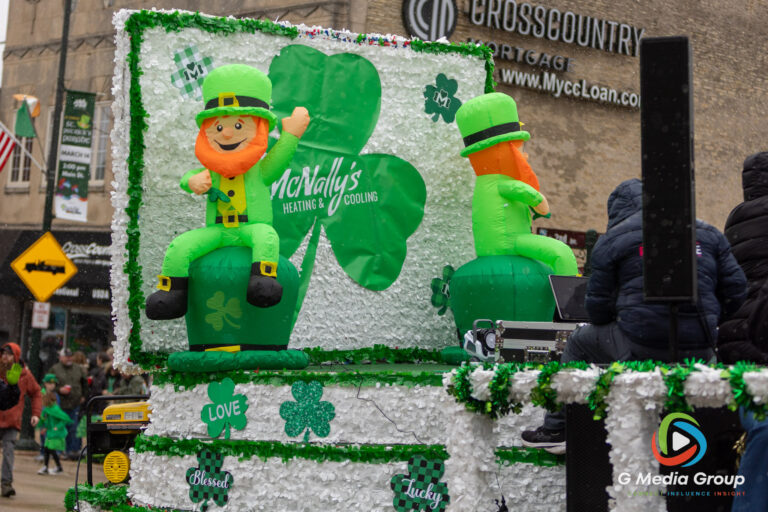 Snow flurries and chilly temperatures couldn't dampen the Irish spirit in downtown St. Charles. Participants and spectators gathered along Main Street for the annual St. Patrick's Parade, celebrating local tradition despite the late-season flurries. | Photo: GMedia Group