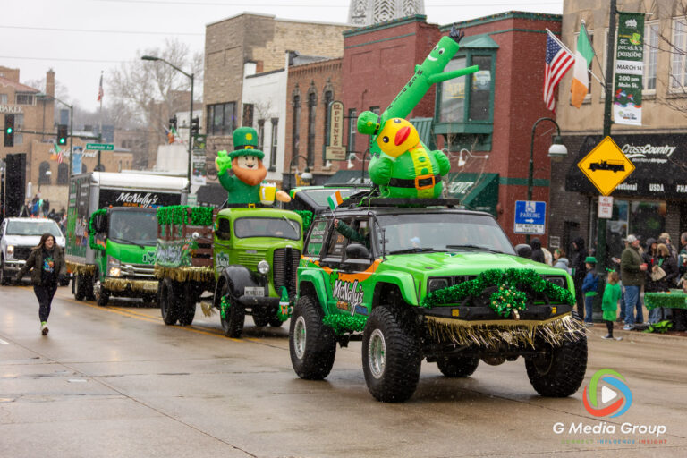 Snow flurries and chilly temperatures couldn't dampen the Irish spirit in downtown St. Charles. Participants and spectators gathered along Main Street for the annual St. Patrick's Parade, celebrating local tradition despite the late-season flurries. | Photo: GMedia Group