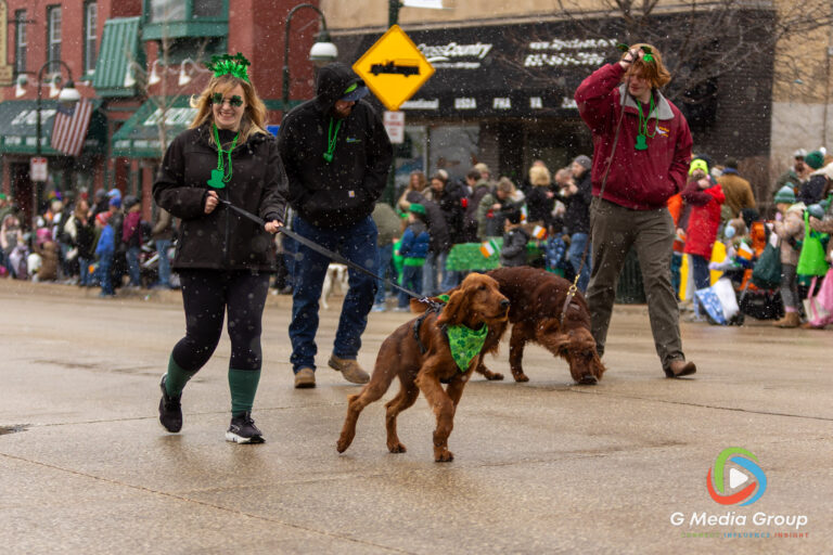Highlights from the 2026 St. Charles St. Patrick's Parade. From bagpipes to festive floats, the community turned out in green to celebrate along the snowy Main Street route. | Photo GMedia Group