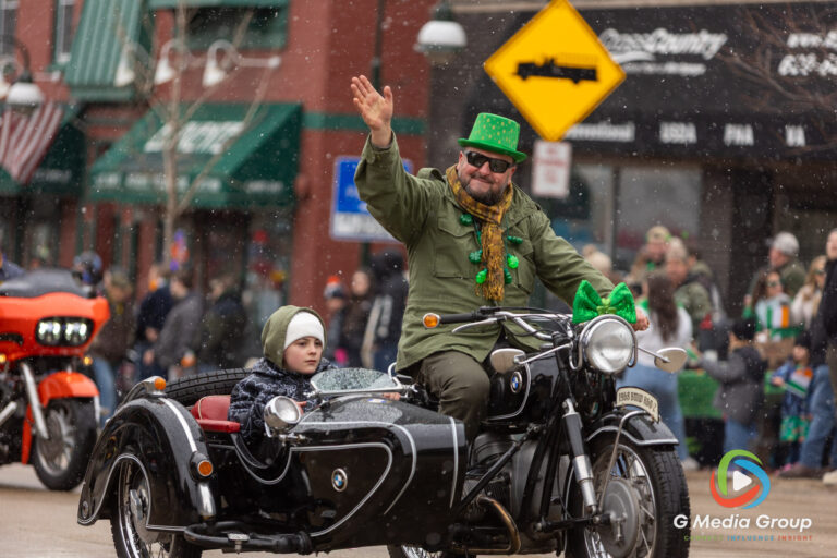 Highlights from the 2026 St. Charles St. Patrick's Parade. From bagpipes to festive floats, the community turned out in green to celebrate along the snowy Main Street route. | Photo GMedia Group