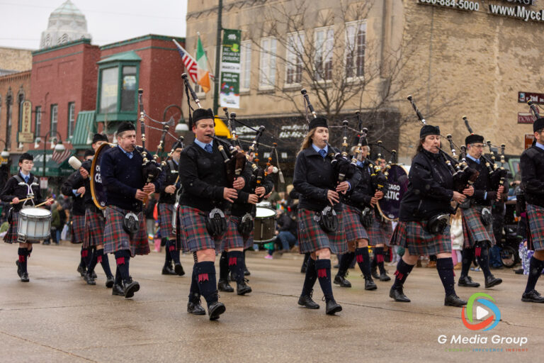 Snow flurries and chilly temperatures couldn't dampen the Irish spirit in downtown St. Charles. Participants and spectators gathered along Main Street for the annual St. Patrick's Parade, celebrating local tradition despite the late-season flurries. | Photo: GMedia Group