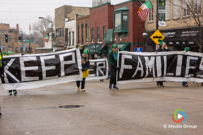 Snow flurries and chilly temperatures couldn't dampen the Irish spirit in downtown St. Charles. Participants and spectators gathered along Main Street for the annual St. Patrick's Parade, celebrating local tradition despite the late-season flurries. | Photo: GMedia Group
