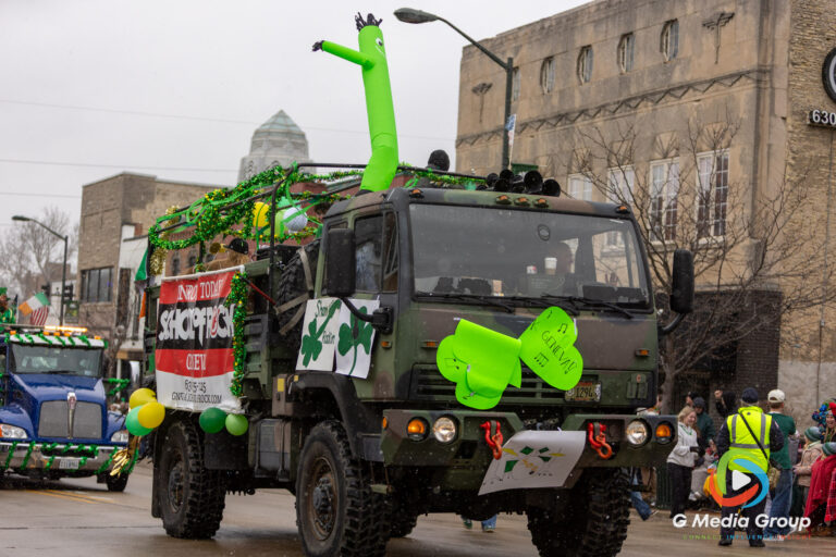 Highlights from the 2026 St. Charles St. Patrick's Parade. From bagpipes to festive floats, the community turned out in green to celebrate along the snowy Main Street route. | Photo GMedia Group