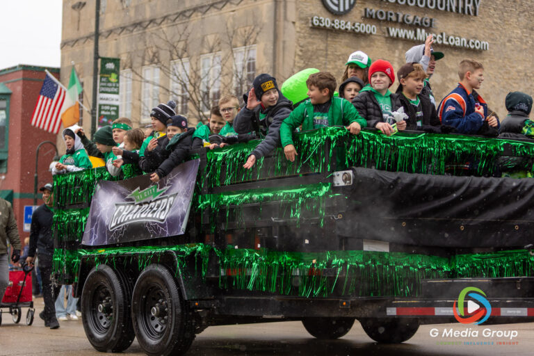 Highlights from the 2026 St. Charles St. Patrick's Parade. From bagpipes to festive floats, the community turned out in green to celebrate along the snowy Main Street route. | Photo GMedia Group