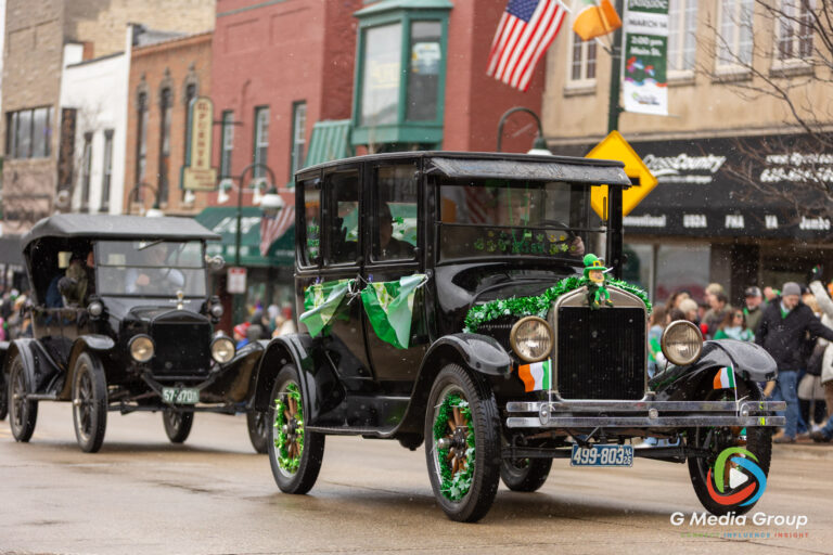 Snow flurries and chilly temperatures couldn't dampen the Irish spirit in downtown St. Charles. Participants and spectators gathered along Main Street for the annual St. Patrick's Parade, celebrating local tradition despite the late-season flurries. | Photo: GMedia Group