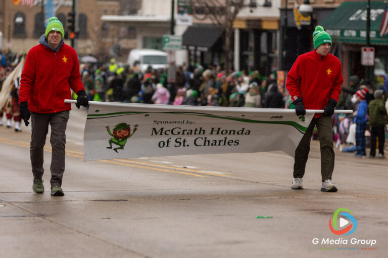 Highlights from the 2026 St. Charles St. Patrick's Parade. From bagpipes to festive floats, the community turned out in green to celebrate along the snowy Main Street route. | Photo GMedia Group