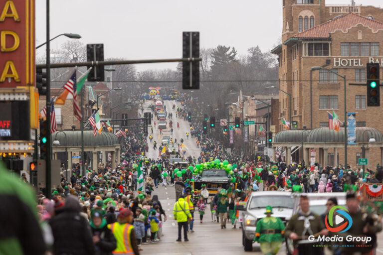 Snow flurries and chilly temperatures couldn't dampen the Irish spirit in downtown St. Charles. Participants and spectators gathered along Main Street for the annual St. Patrick's Parade, celebrating local tradition despite the late-season flurries. | Photo: GMedia Group