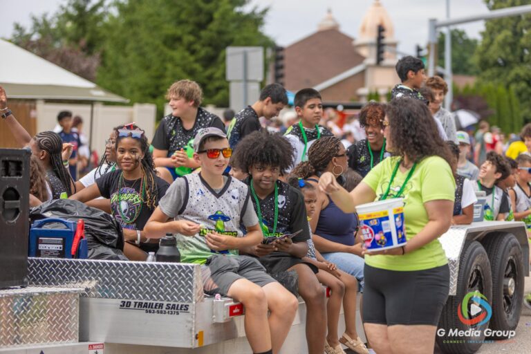 CAROL STREAM, Ill. — July 4, 2026: Participants march down the parade route during the annual Carol Stream Independence Day Parade in Carol Stream, Ill., Saturday, July 4, 2026. Despite a week-long regional heat wave, the community-funded tradition—a village staple since 1987—drew large crowds for the nearly two-hour event, which honored local military veterans as the collective Grand Marshal. (GMedia Group/Zachary Gebis)