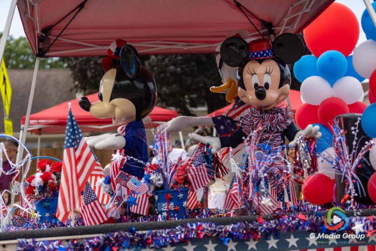CAROL STREAM, Ill. — July 4, 2026: Participants march down the parade route during the annual Carol Stream Independence Day Parade in Carol Stream, Ill., Saturday, July 4, 2026. Despite a week-long regional heat wave, the community-funded tradition—a village staple since 1987—drew large crowds for the nearly two-hour event, which honored local military veterans as the collective Grand Marshal. (GMedia Group/Zachary Gebis)