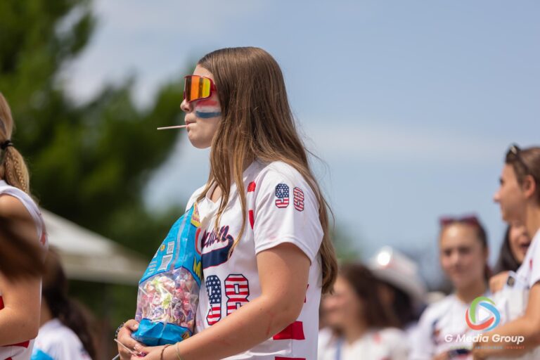 CAROL STREAM, Ill. — July 4, 2026: Participants march down the parade route during the annual Carol Stream Independence Day Parade in Carol Stream, Ill., Saturday, July 4, 2026. Despite a week-long regional heat wave, the community-funded tradition—a village staple since 1987—drew large crowds for the nearly two-hour event, which honored local military veterans as the collective Grand Marshal. (GMedia Group/Zachary Gebis)
