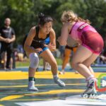 Wrestlers compete during the Summer Fiesta Wrestling Tournament at Carol Stream Community Park in Carol Stream, Ill., Saturday, Aug. 8, 2026. The outdoor event brought together youth, high school, and open-division competitors from across the region. (Photo by GMedia Group)